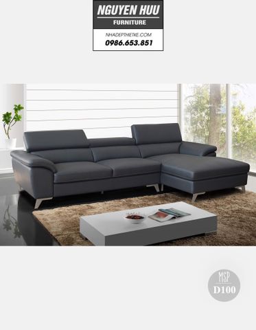  Ghế sofa da D100 