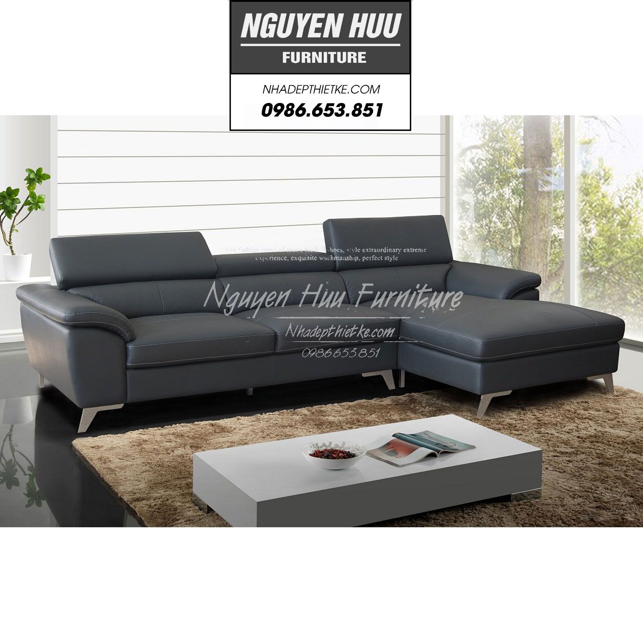 D100 - GHẾ SOFA DA D100