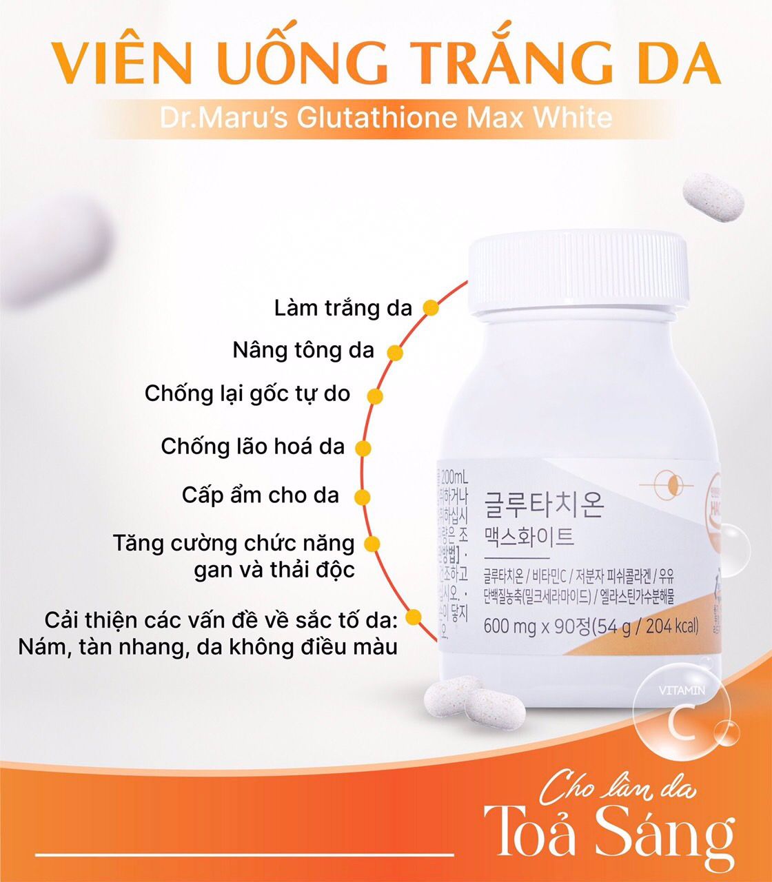 Viên Uống Trắng Dr.Maru's Hàn Quốc