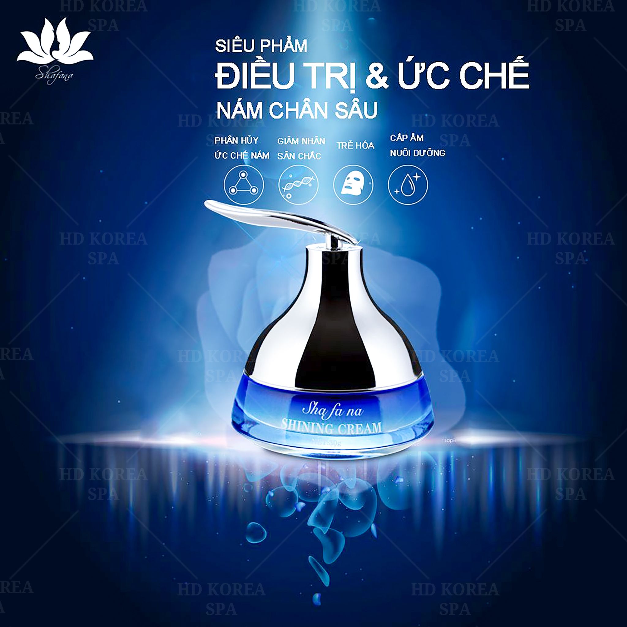 Kem Điều Trị Ức Chế Nám Chân Sâu Shafana- Shining Cream