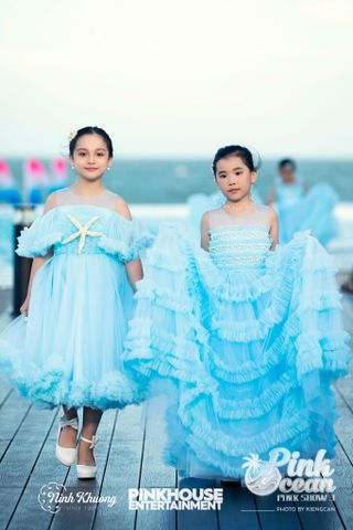  PINKOCEAN - Đầm Công Chúa Ngọc Trai 54 (Xanh Ngọc) 