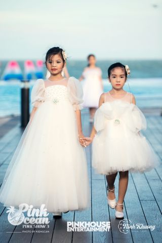  PINKOCEAN - Đầm Công Chúa Tay Phồng 41 (Trắng) 