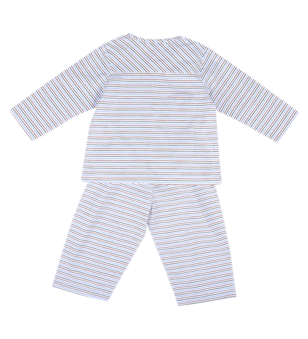  Long-sleeved shirt and long pants set for boys 