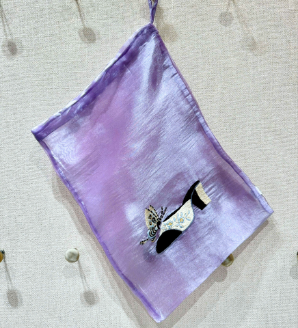  Túi Giày Voan Thêu Tay 28cm x 35cm 