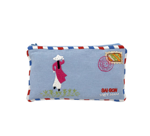  Túi Phong Bì Cảnh Việt Nam Thêu Tay (Nhiều Màu, Nhiều Hình Thêu) 