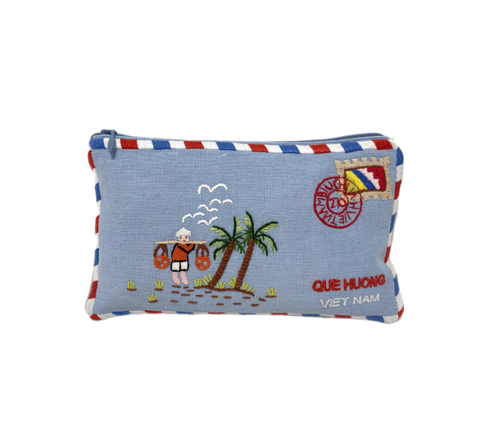  Túi Phong Bì Cảnh Việt Nam Thêu Tay (Nhiều Màu, Nhiều Hình Thêu) 