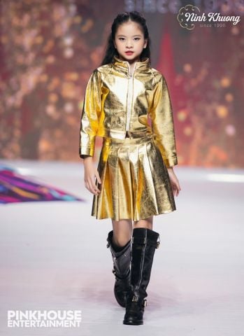  Jacket + Pleated Skirt (Yellow) | Ninh Khương - AKFW 2023 