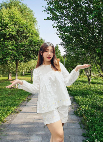  Bộ rua tay phồng quần ngắn 