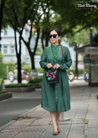  Đầm lụa tơ tằm 