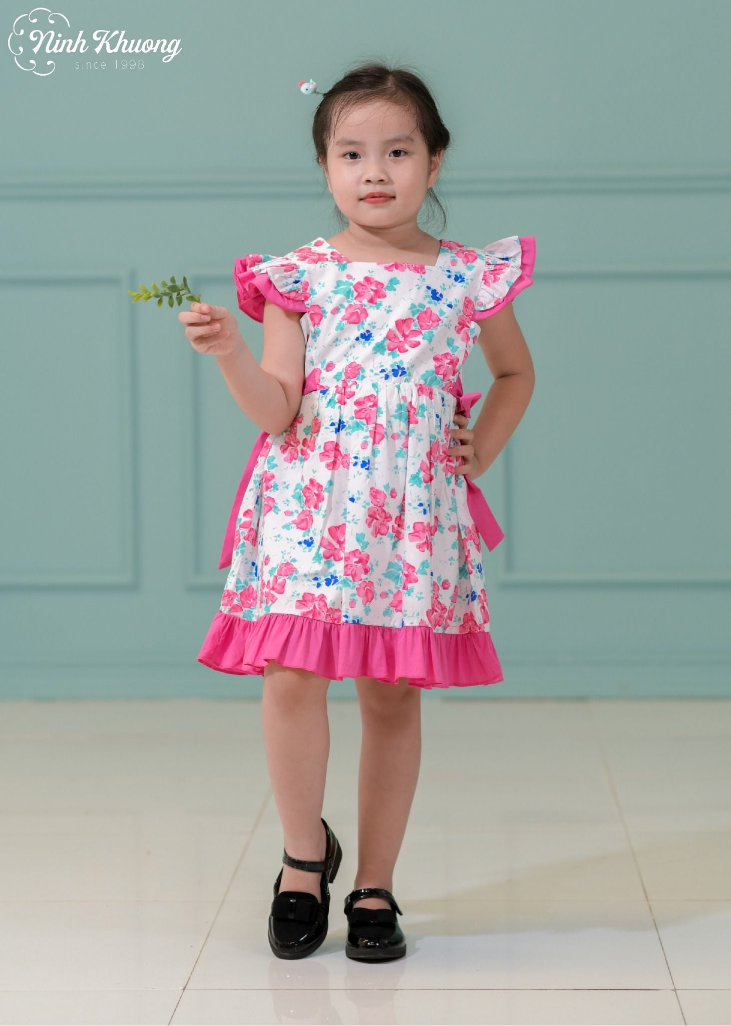  Đầm cánh tiên bèo lai 