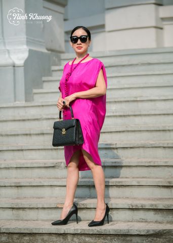  Đầm lụa tơ tằm 