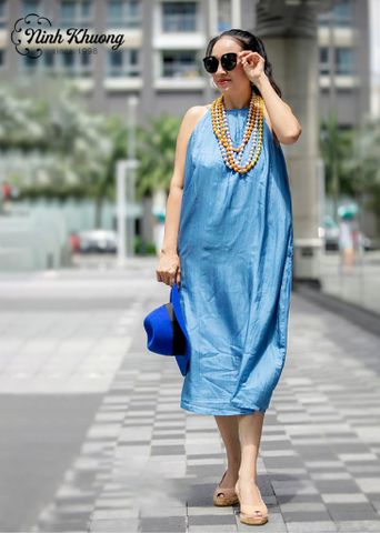  Đầm lụa tơ tằm 