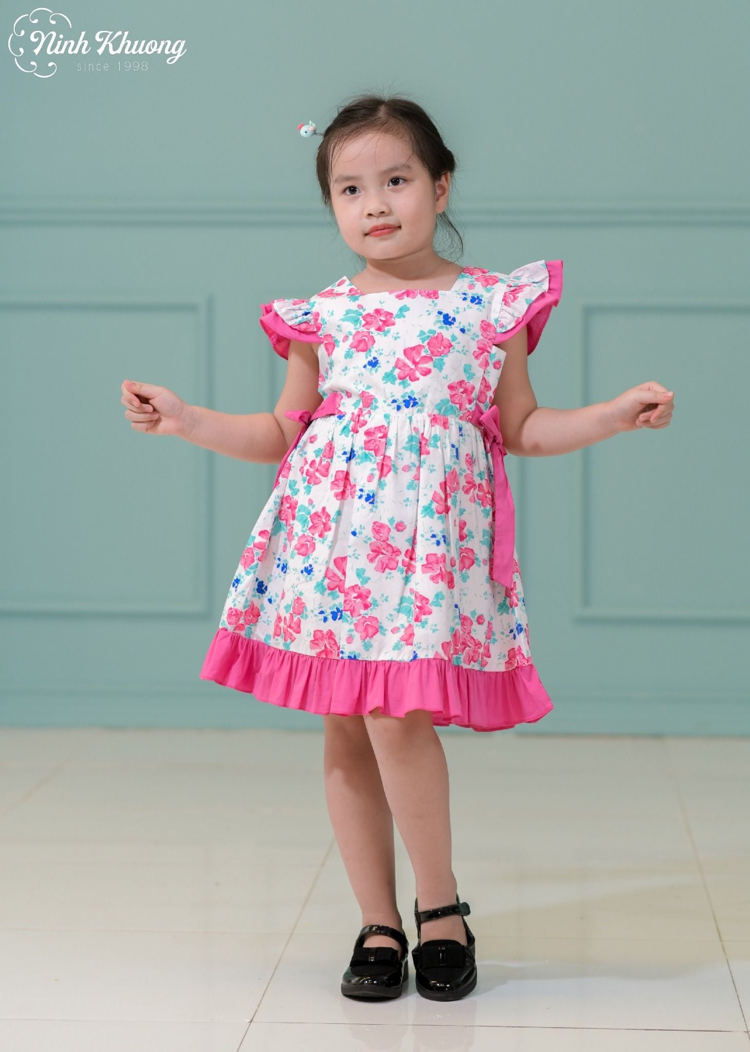  Đầm cánh tiên bèo lai 