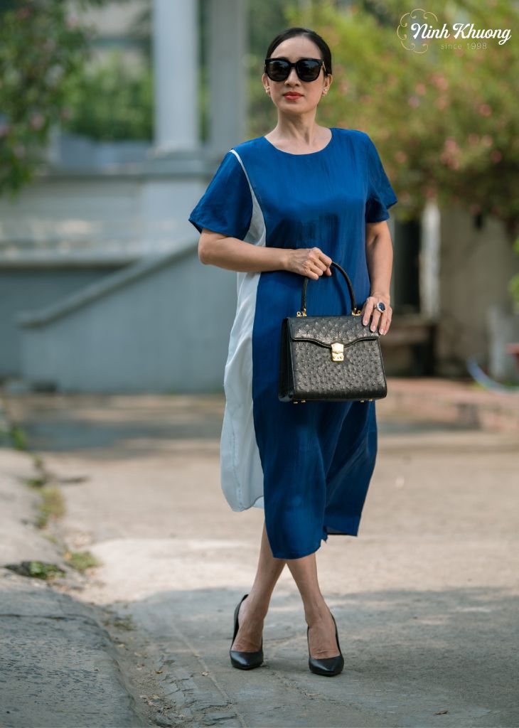 Đầm lụa 2 tà