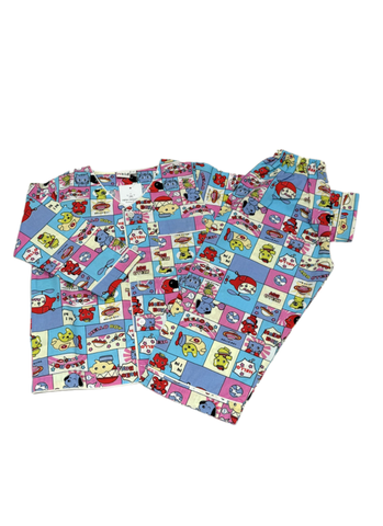  Bộ bé trai cổ tim TDQD không thêu 