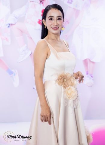  Đầm dạ tiệc 2 dây đính bông eo - La vie En Rose 