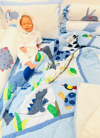  Mền Thêu Thú Rừng 