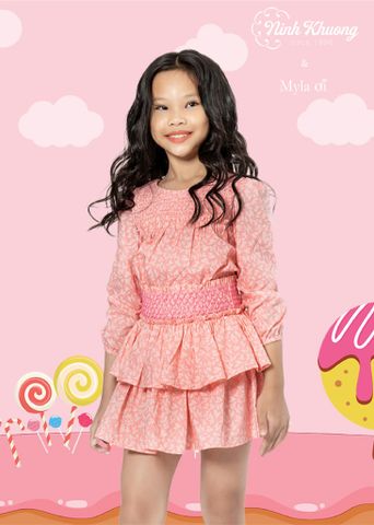  Bộ smock cổ tay dài + Váy smock 