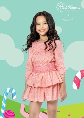  Bộ smock cổ tay dài + Váy smock 