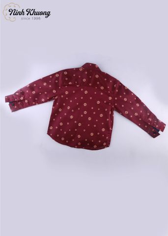 Áo sơ mi tay dài bé trai 