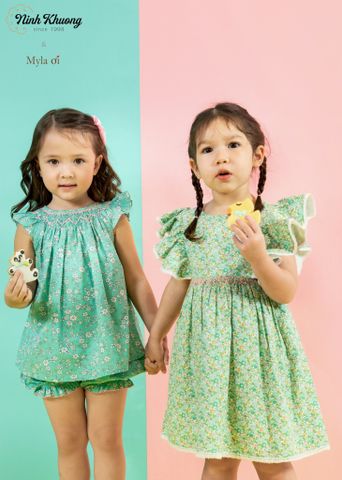  Bộ smock cánh tiên +quần phồng 