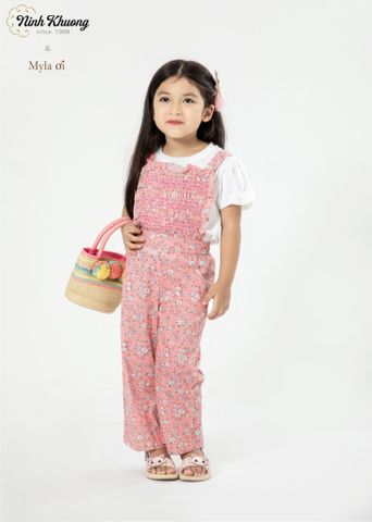  Liền quần smock yếm dây 