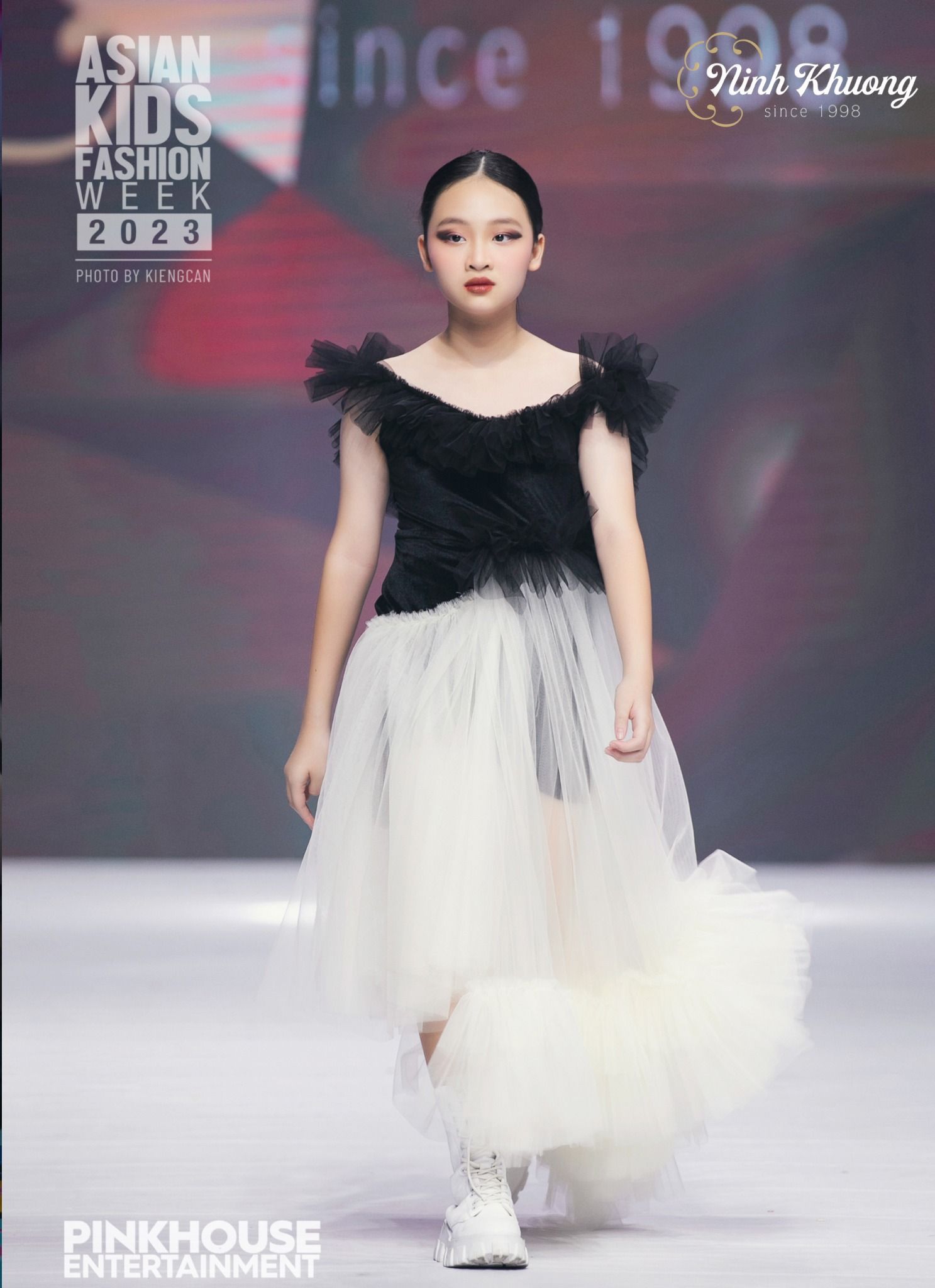  Áo voan + Chân váy xòe | Ninh Khương - AKFW 2023 
