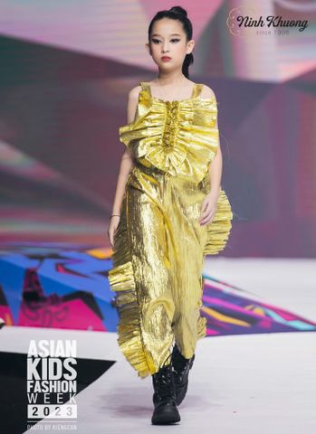  Set áo + quần kiểu (Vàng ánh kim) - 10Y(68-62-79) | BST Mirror 