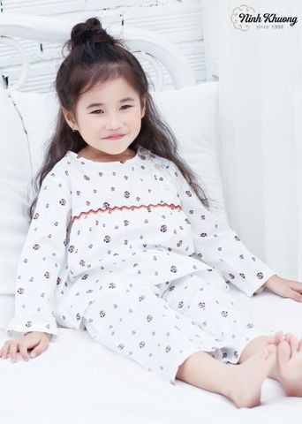  Bộ đô cong tay dài quần dài bé gái 