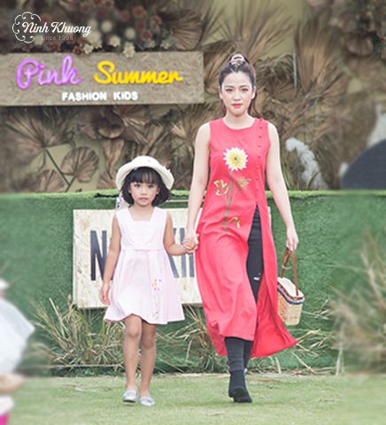  Đầm dài xẻ tà người lớn 