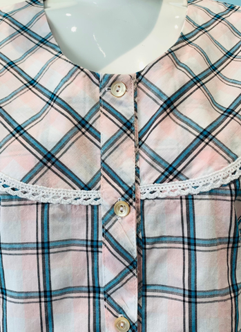  Short Sleeve Lace Collar Maternity Top and Long Pants Set 