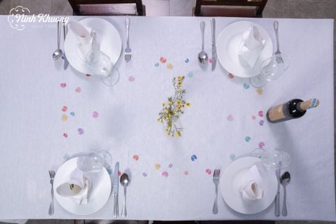  Table Cloth - 8k175x250 tablecloth - CIP - Multicolored sequined beetle design 