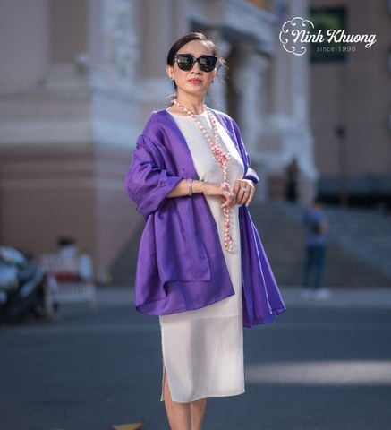  Khăn choàng lụa tơ tằm 