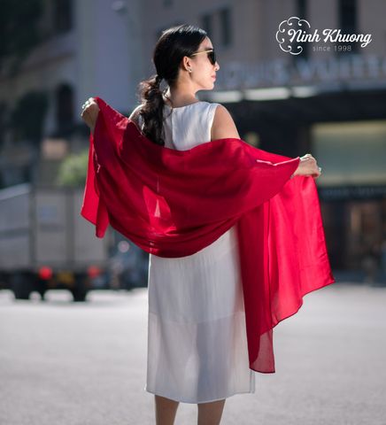  Khăn choàng lụa tơ tằm 