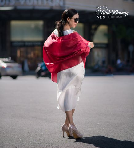  Khăn choàng lụa tơ tằm 