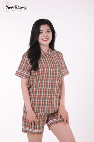  Bộ daltol nữ tay ngắn quần ngắn (Caro) 