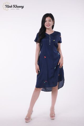  Đầm lụa nút ngực 2 lớp | Hàng đặt riêng 