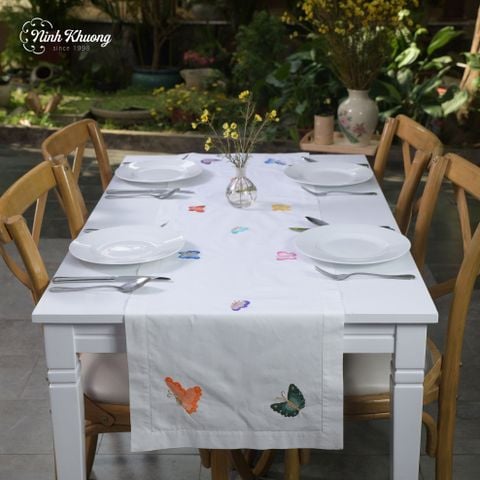  Long tray with assorted colorful butterflies 