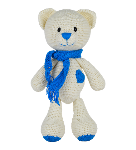  Blue Scarf Teddy Bear 