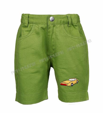  Quần short bé trai túi tròn 