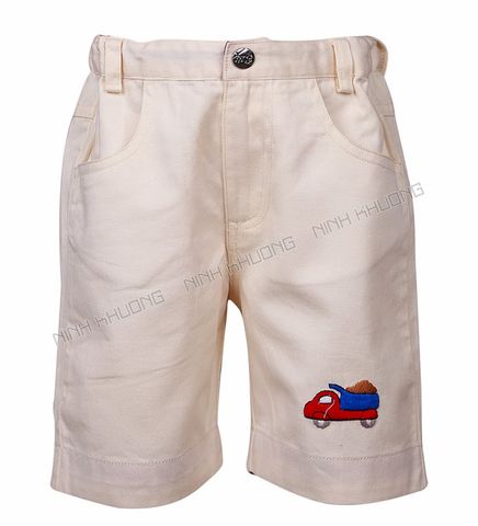  Quần short bé trai túi tròn 