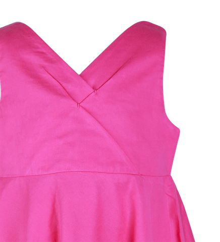  Đầm bé gái cổ tim 