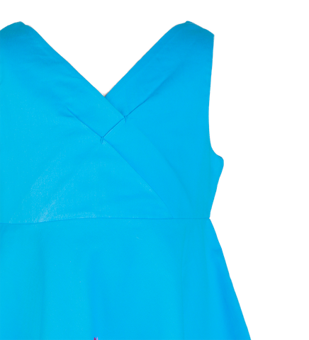  Đầm bé gái cổ tim 