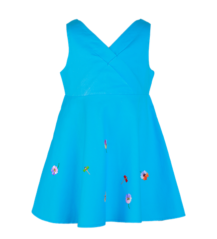  Đầm bé gái cổ tim 