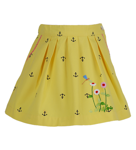  Váy bé gái xếp ly túi xéo 