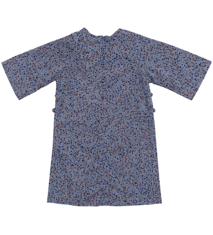  Áo dài nút bọc tròn cho bé gái 