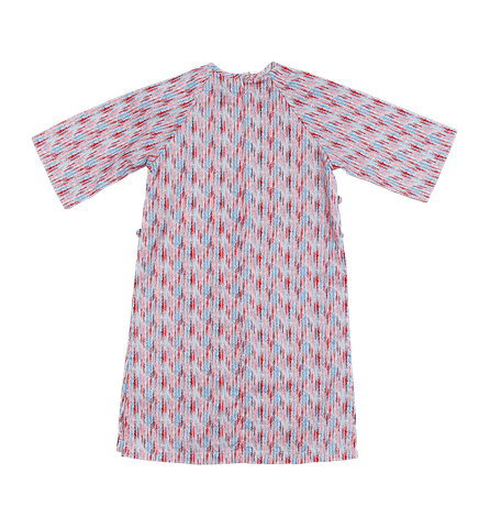  Áo dài nút bọc tròn cho bé gái 