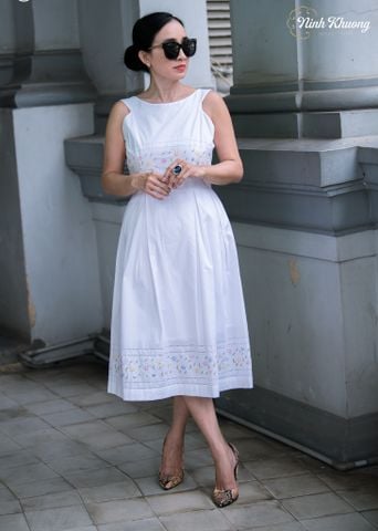  Đầm rua nách vuông người lớn 