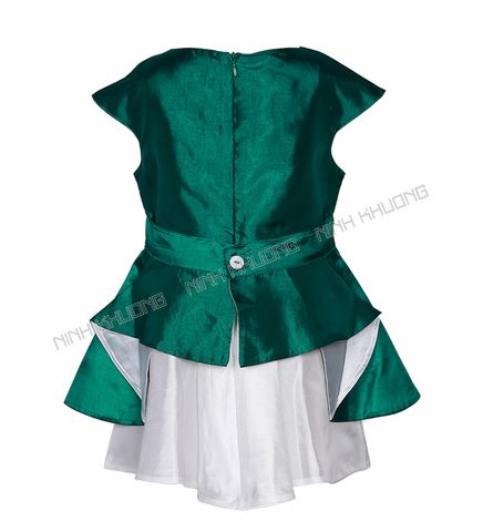  Taffeta pleated skirt dress 