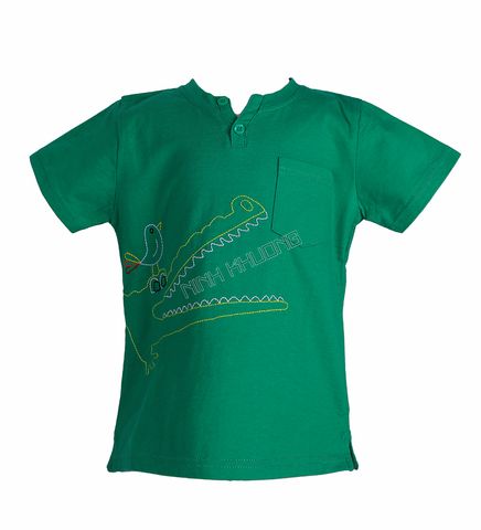  Áo thun bé trai cổ V 